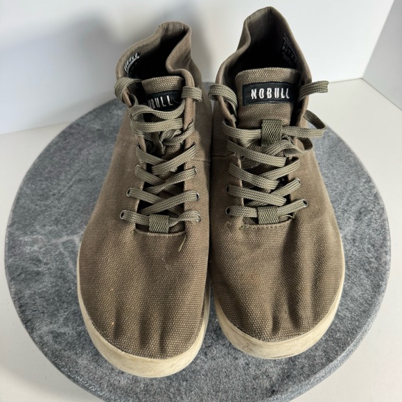 Nobull Trainers Sneakers Tennis’s Shoes 10.5 Green Tan Canvas main image 12